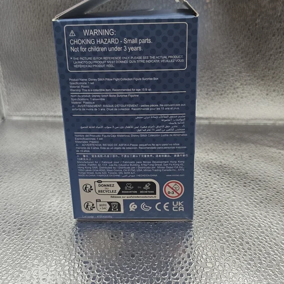 Disney Miniso Stitch Pillow Night Blind Box Figure w/ Card & Box Complete - Picture 5 of 5